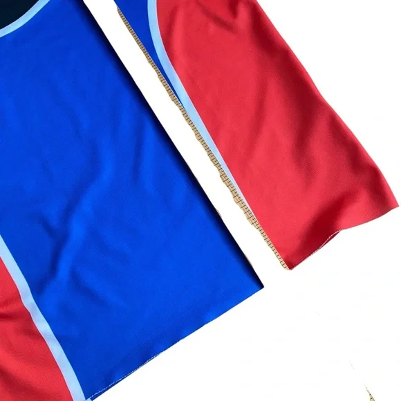 Fox Racing Jersey Adult Small Long Sleeve Red White Blue Lightweight Performance - Picture 6 of 7
